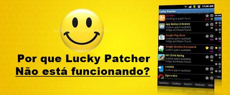 Por que Lucky Patcher não está funcionando