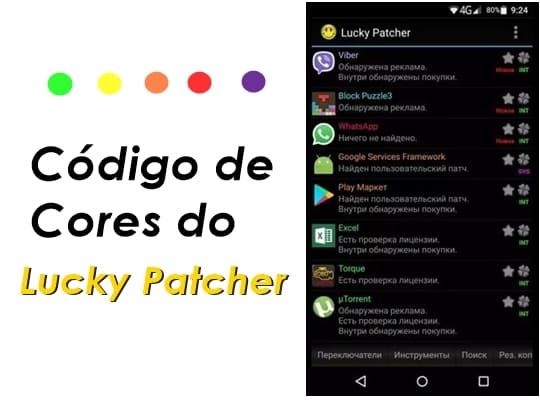 Código de Cores do Lucky Patcher